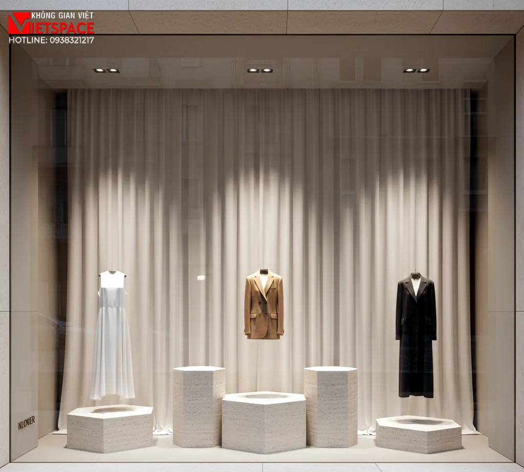 thiết kế cửa hàng thời trang klover _8