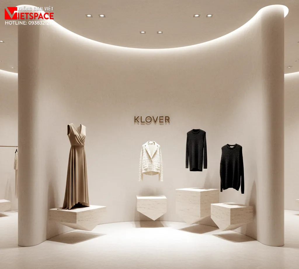 thiết kế cửa hàng thời trang klover _9