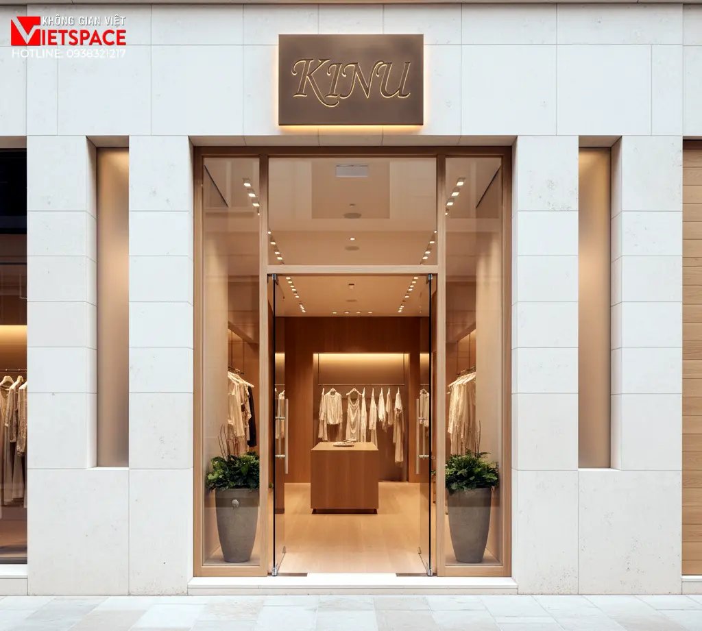 thiết kế cửa hàng thời trang kinu _13