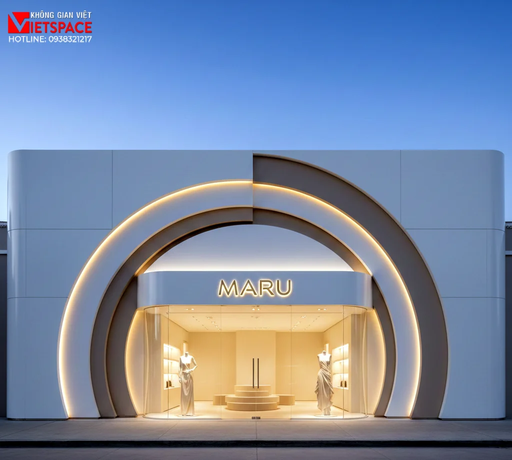 thiết kế cửa hàng thời trang maru _1