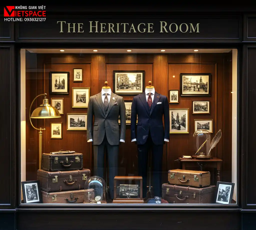 thiết kế cửa hàng thời trang the heritage room _7