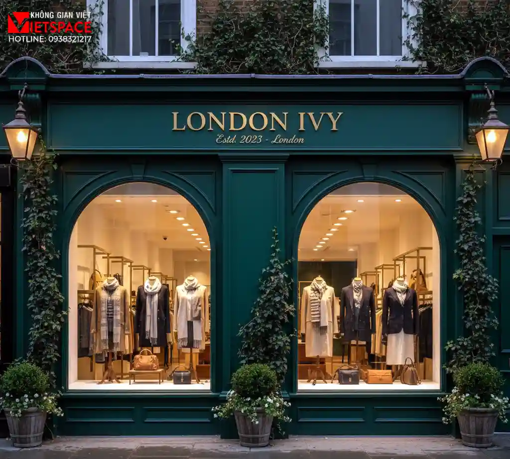 thiết kế cửa hàng thời trang london Ivy _1