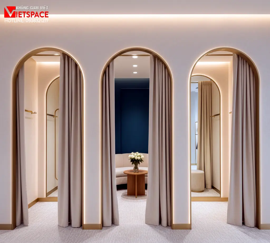 thiết kế cửa hàng thời trang nayra wear _11