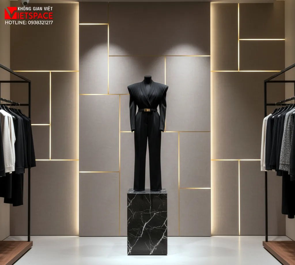 thiết kế cửa hàng thời trang arden mode _9