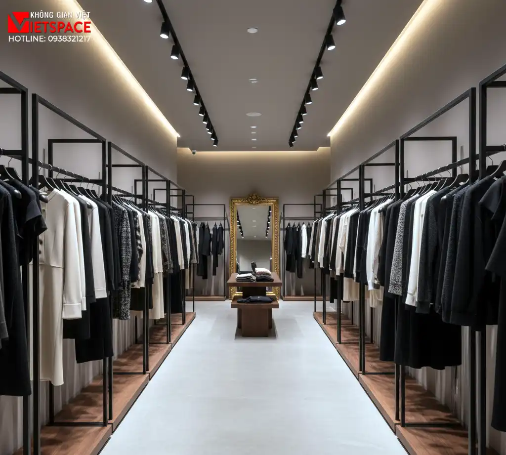 thiết kế cửa hàng thời trang arden mode _11