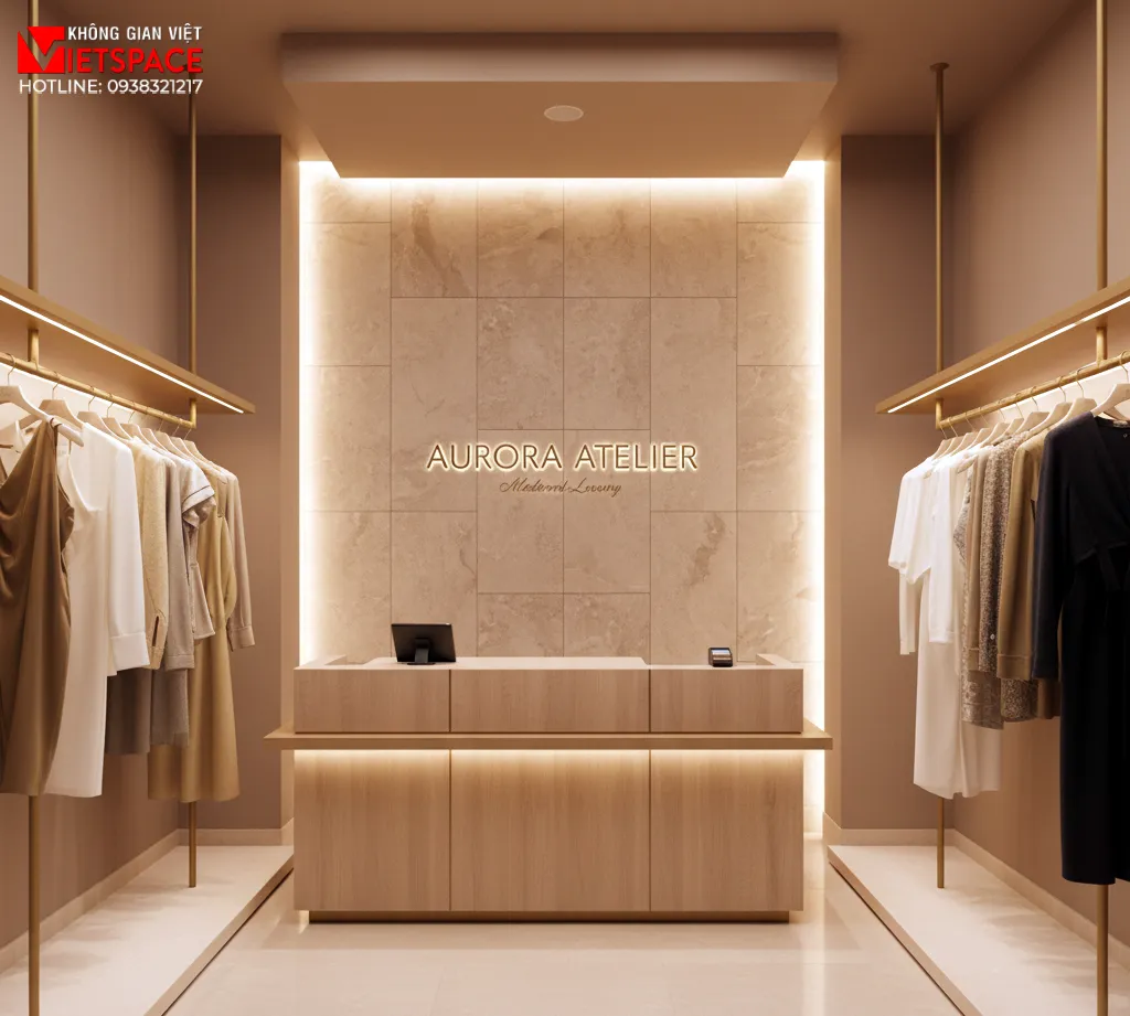 thiết kế cửa hàng thời trang aurora atelier _6