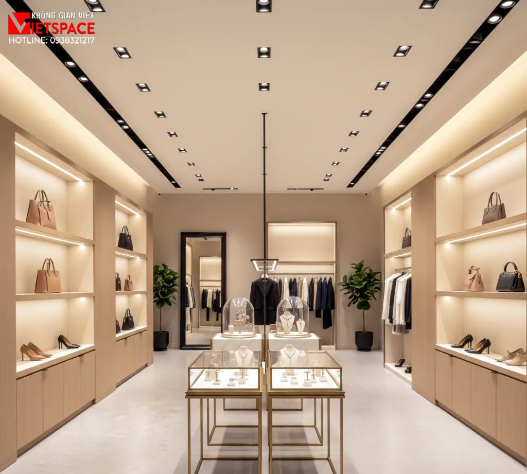 thiết kế cửa hàng thời trang lysandra collection _4