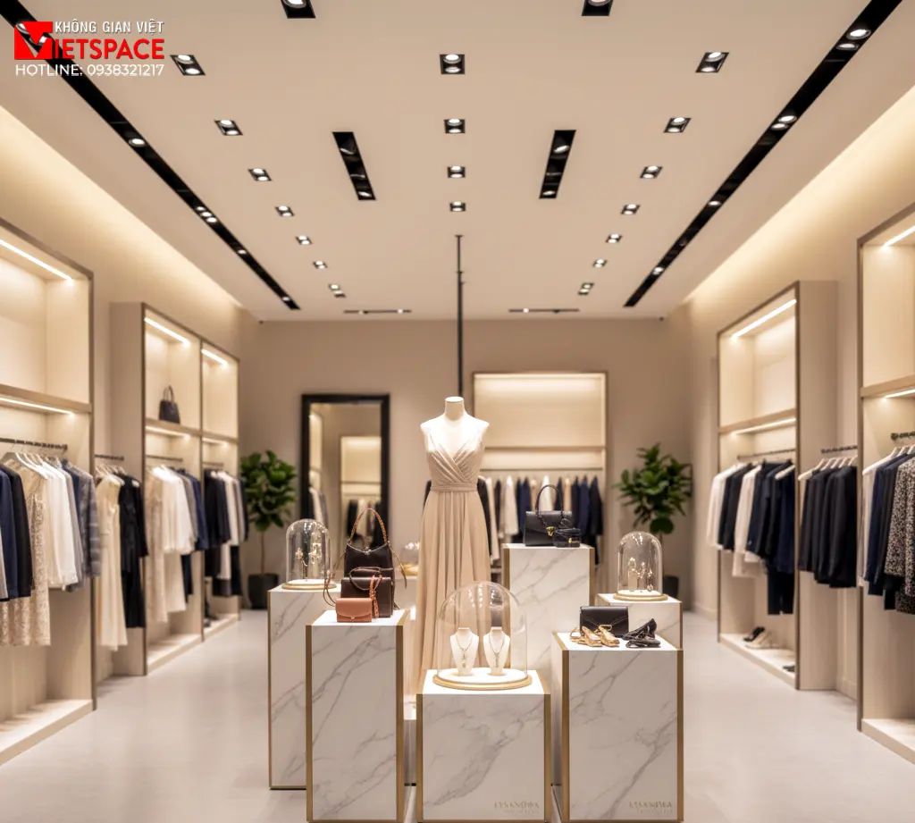 thiết kế cửa hàng thời trang lysandra collection _8