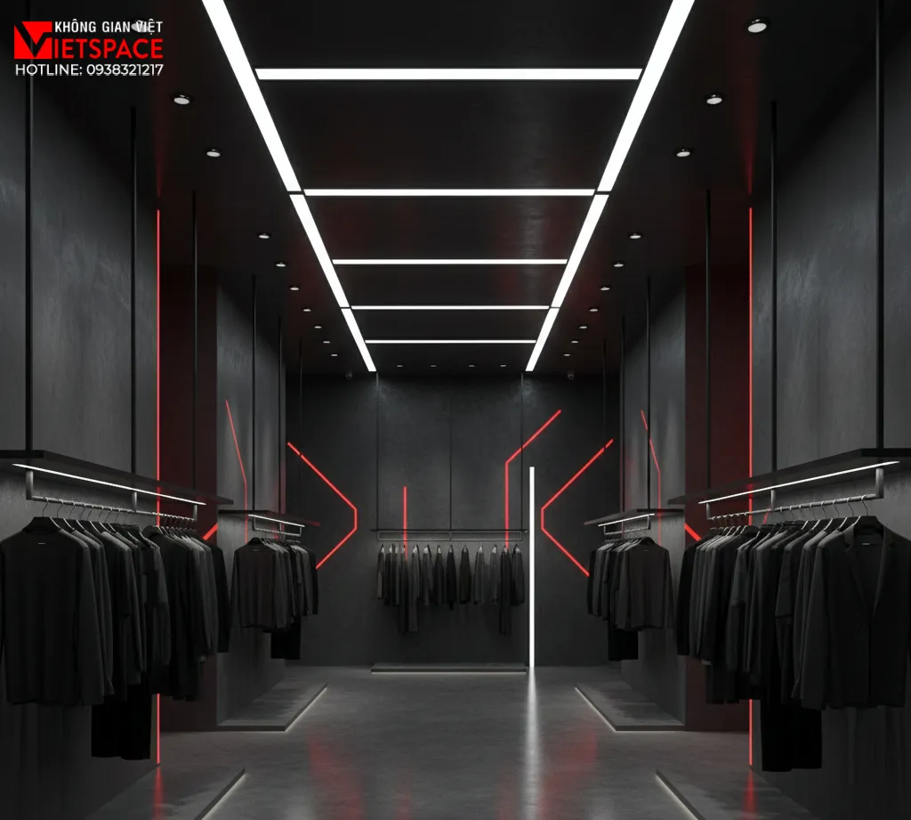 thiết kế cửa hàng thời trang ignite black _10