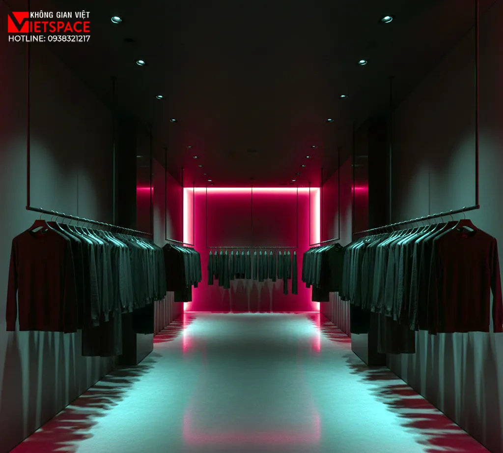 thiết kế cửa hàng thời trang crimson contrast _11