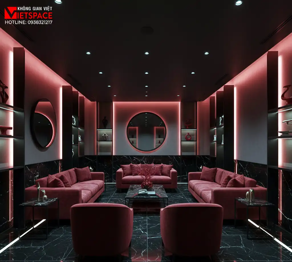 thiết kế cửa hàng thời trang crimson contrast _12