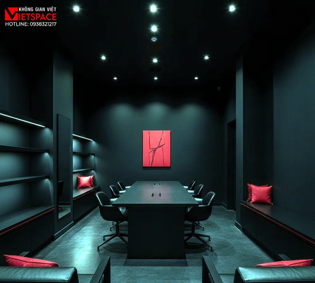thiết kế cửa hàng thời trang crimson contrast _14