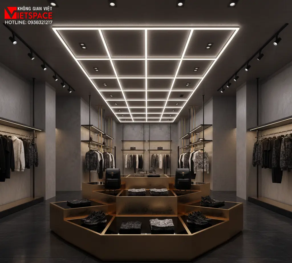 thiết kế cửa hàng thời trang gold rusher _5