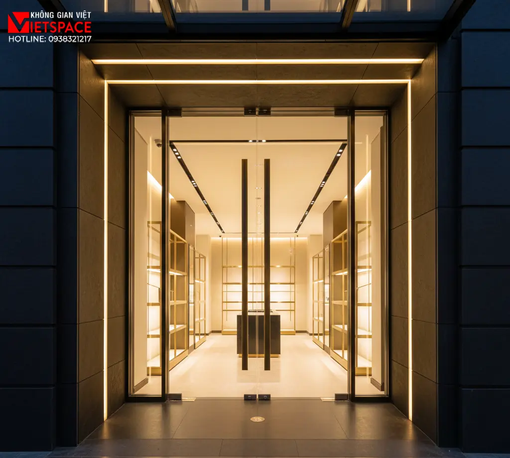 thiết kế cửa hàng thời trang gold rusher _10