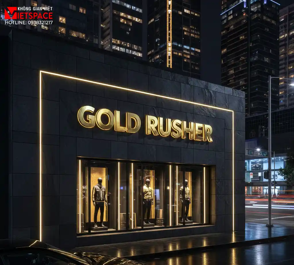 thiết kế cửa hàng thời trang gold rusher _1