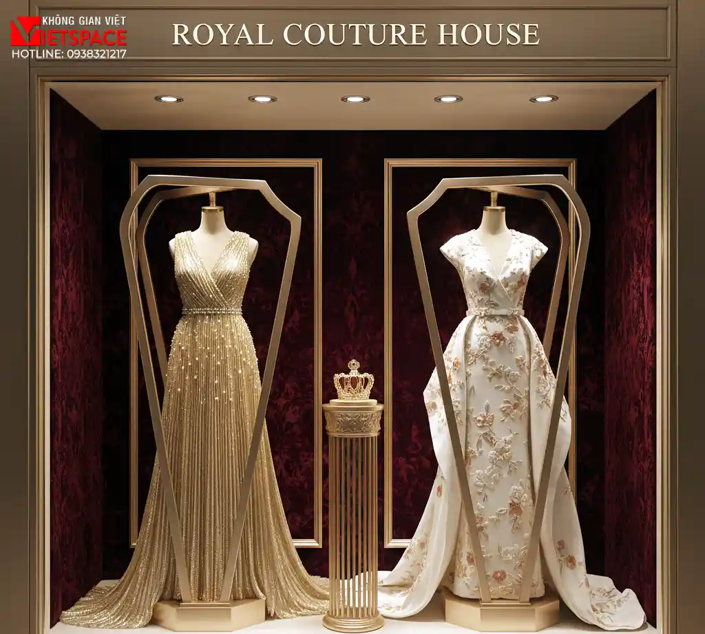 thiết kế cửa hàng thời trang royal couture house _7