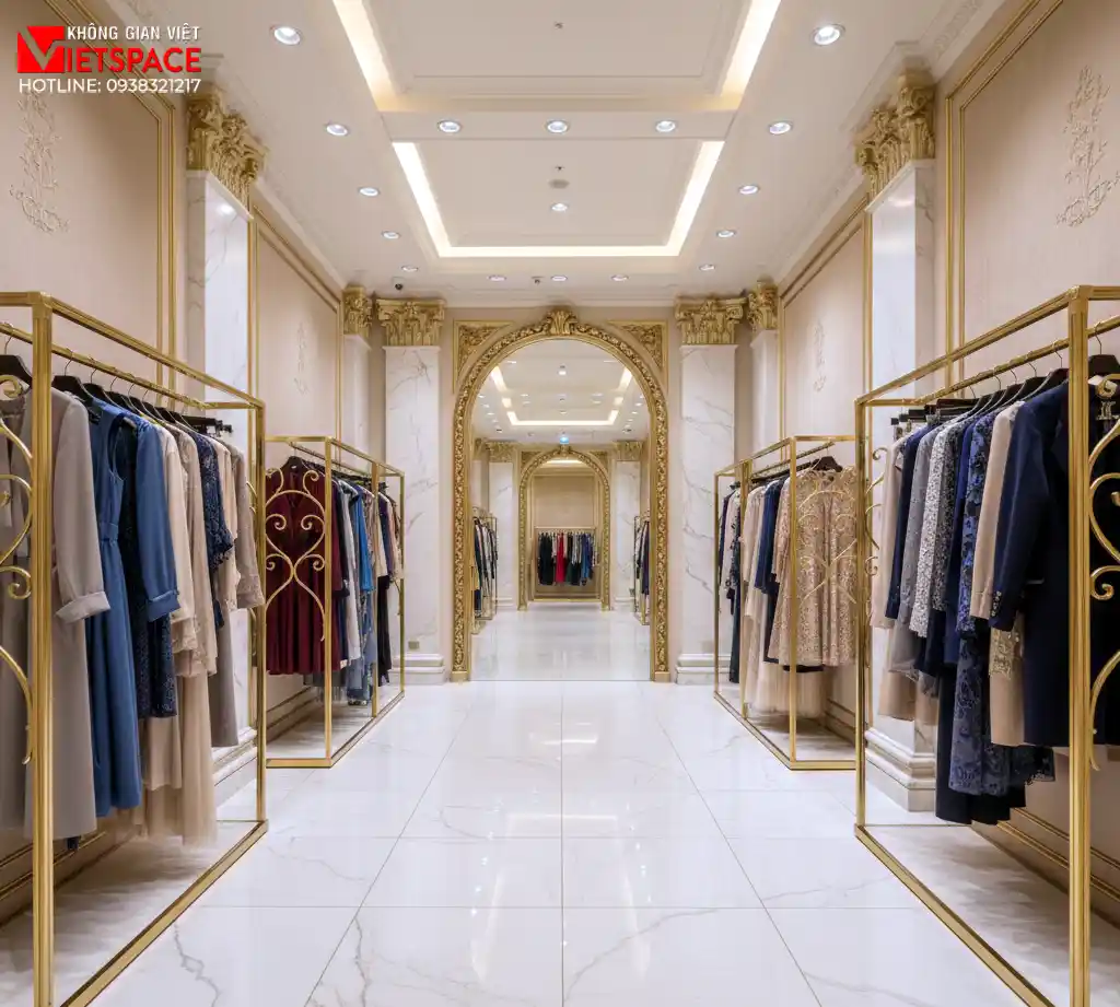 thiết kế cửa hàng thời trang royal couture house _11