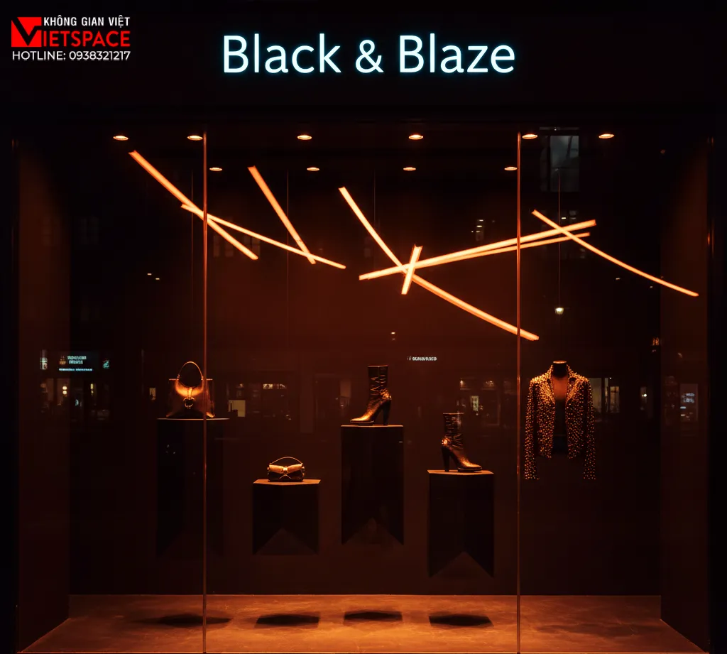 thiết kế cửa hàng thời trang black & blaze _15