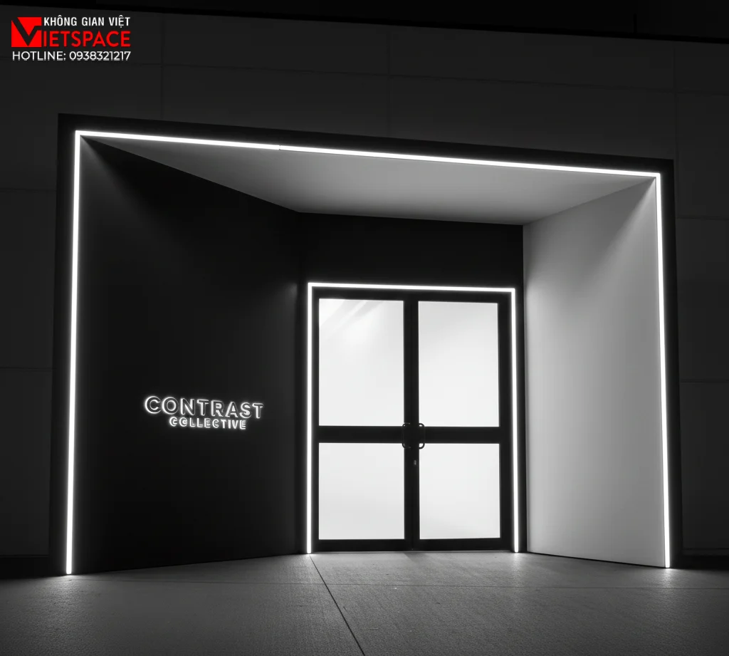 thiết kế cửa hàng thời trang contrast collective _11