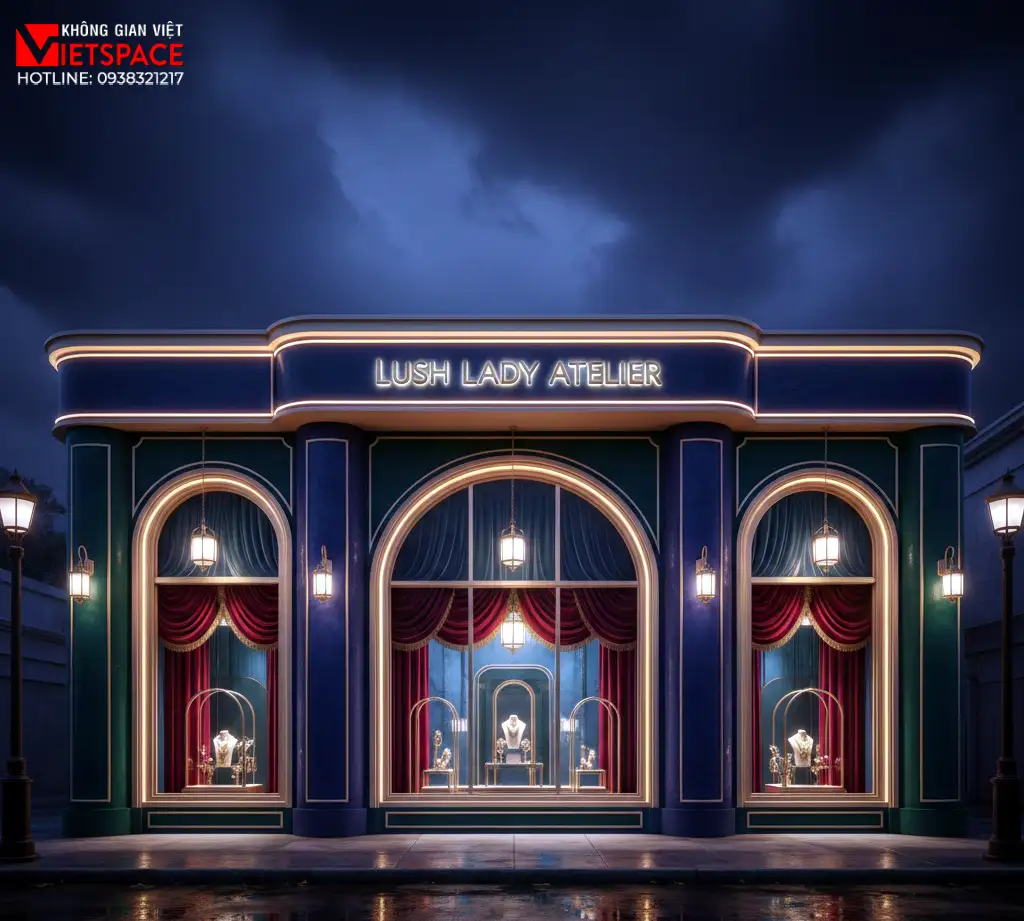 thiết kế cửa hàng thời trang lush lady atelier _2