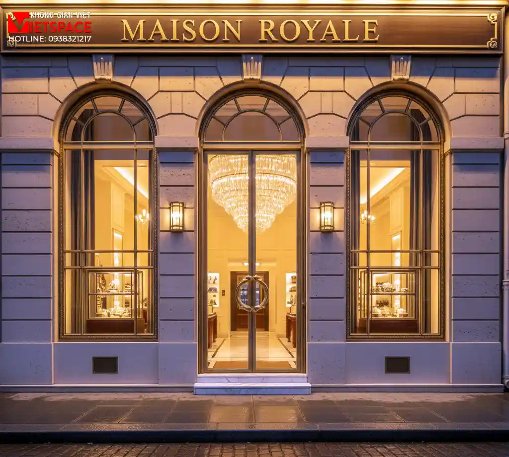 thiết kế cửa hàng thời trang maison royale _12