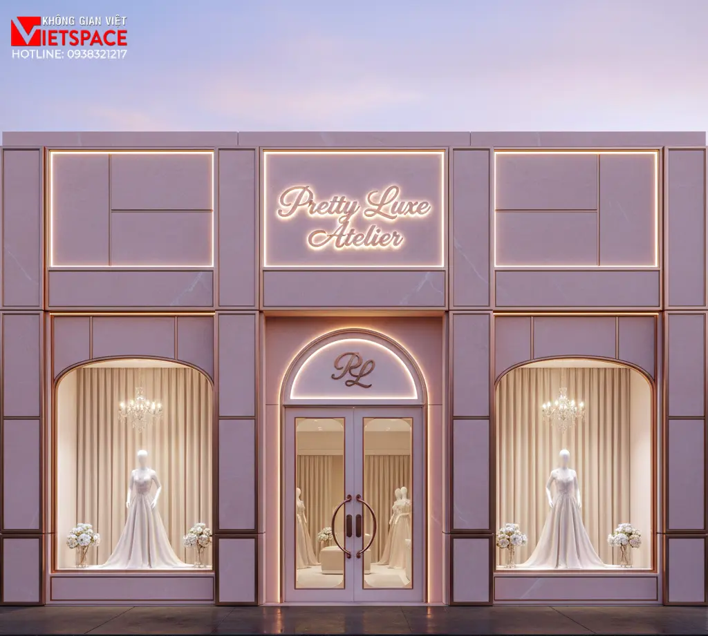 thiết kế cửa hàng thời trang pretty luxe atelier _2