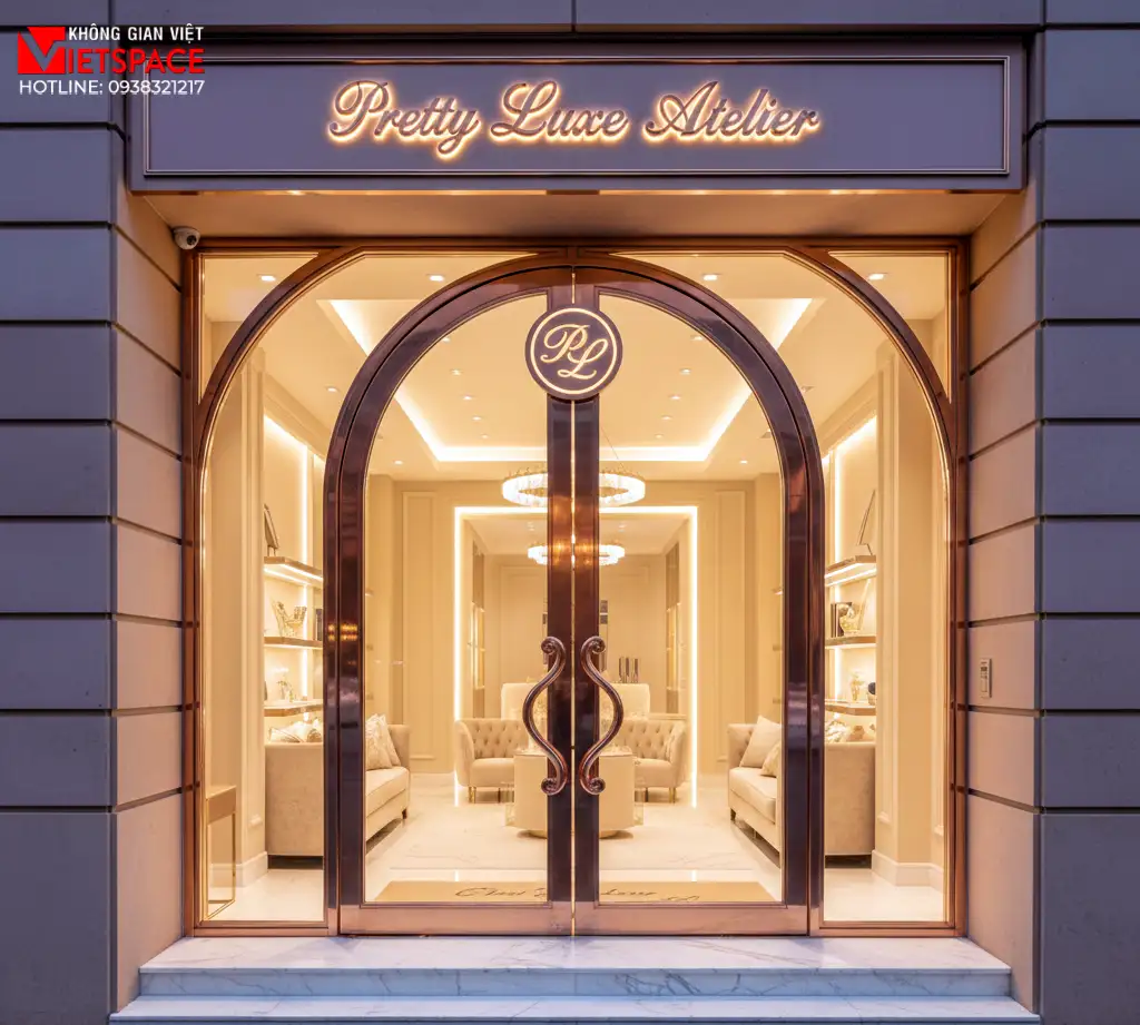 thiết kế cửa hàng thời trang pretty luxe atelier _13