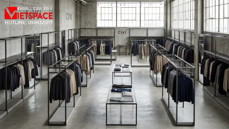 thiết kế cửa hàng thời trang civi _8