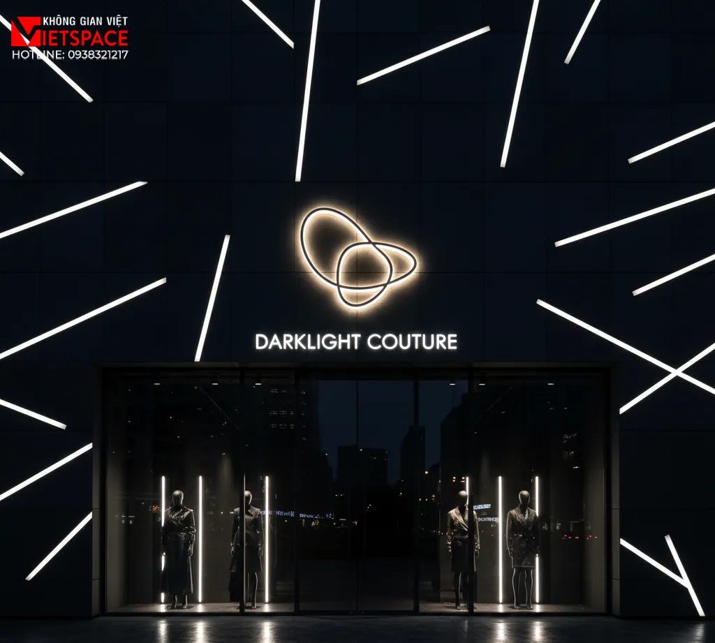 thiết kế cửa hàng thời trang darklight couture _1