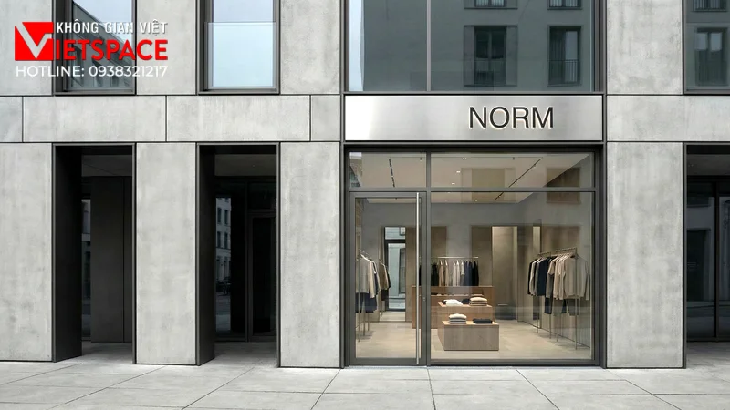 thiết kế cửa hàng thời trang nofm _2