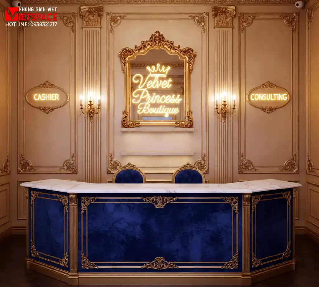 thiết kế cửa hàng thời trang velvet princess boutique _4