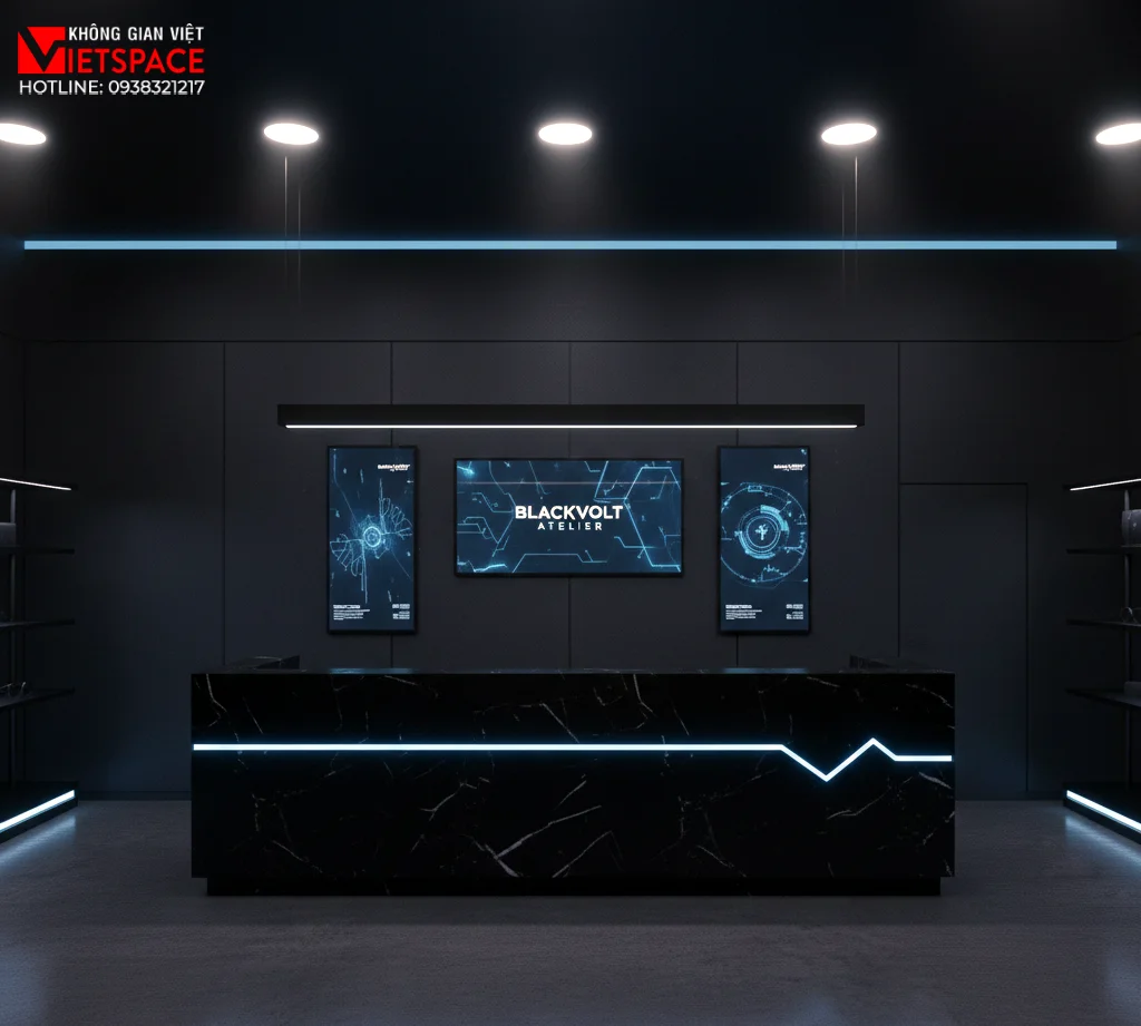 thiết kế cửa hàng thời trang blackvolt atelier _6