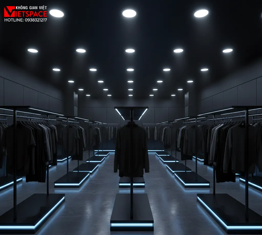 thiết kế cửa hàng thời trang blackvolt atelier _12