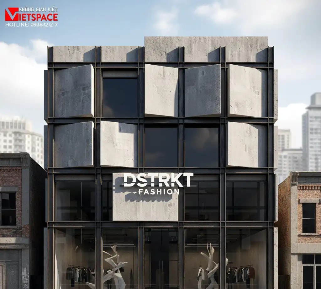 thiết kế cửa hàng thời trang dstrkt _2