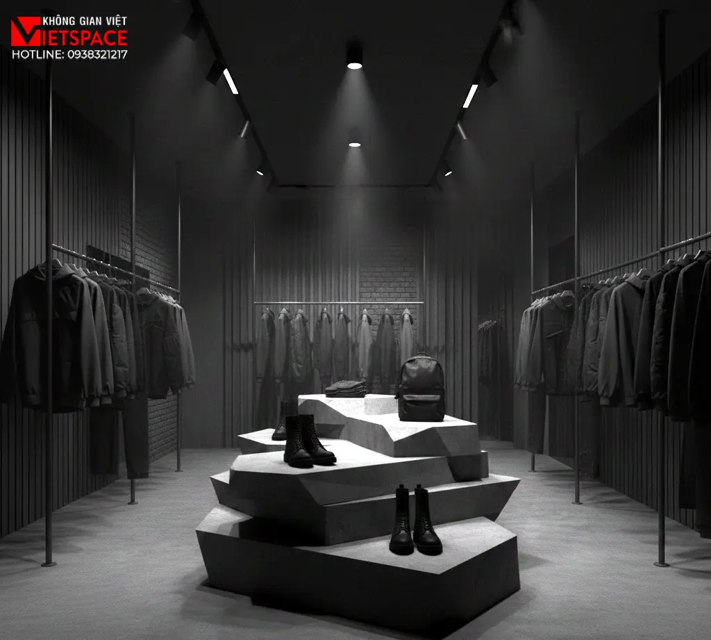 thiết kế cửa hàng thời trang black alley _8