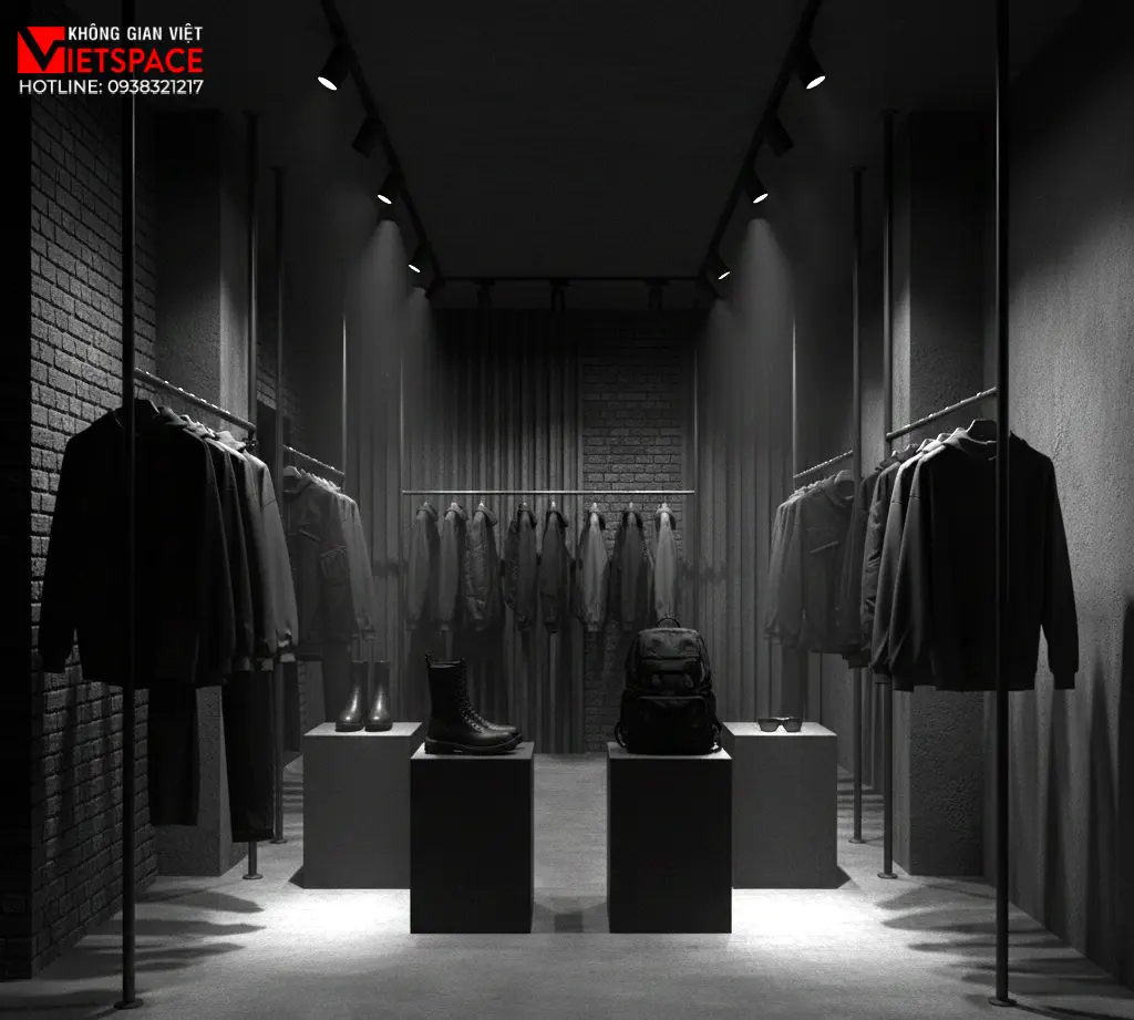 thiết kế cửa hàng thời trang black alley _9