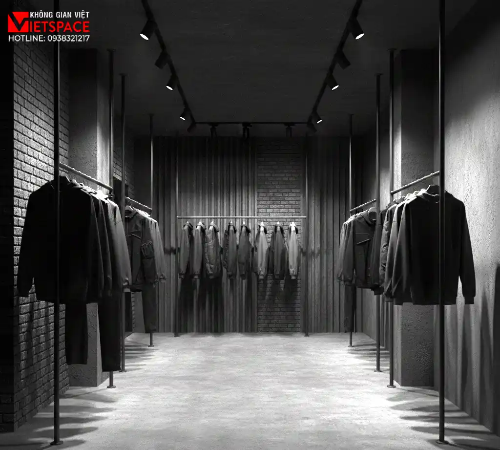 thiết kế cửa hàng thời trang black alley _14
