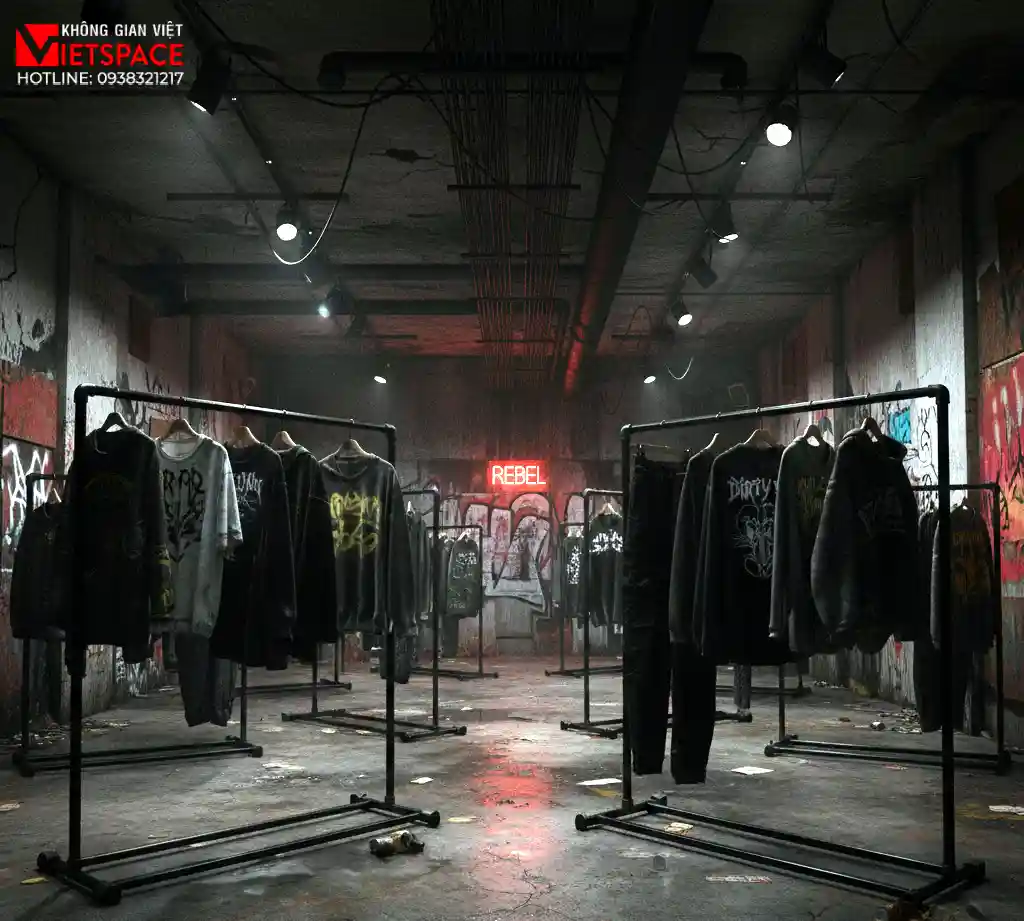 thiết kế cửa hàng thời trang dirty cult _13