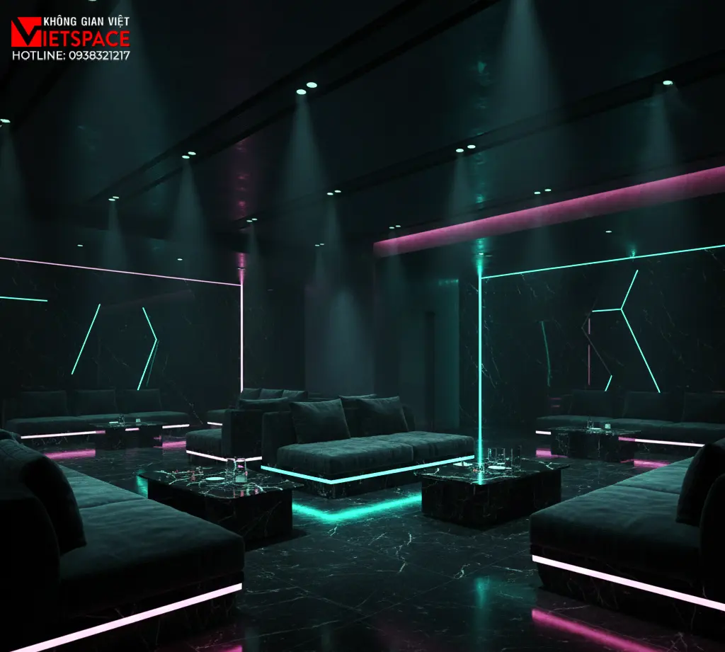 thiết kế cửa hàng thời trang neon noir studio _16