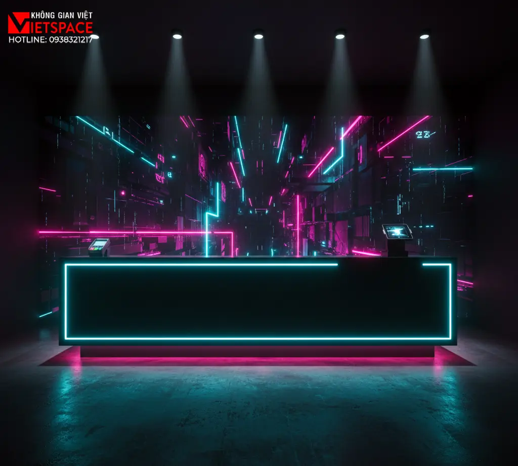 thiết kế cửa hàng thời trang neon noir studio _5