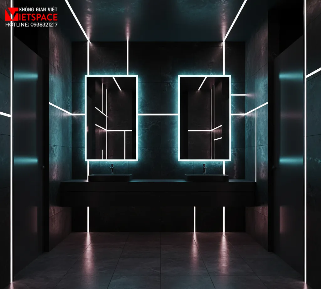 thiết kế cửa hàng thời trang neon noir studio _7