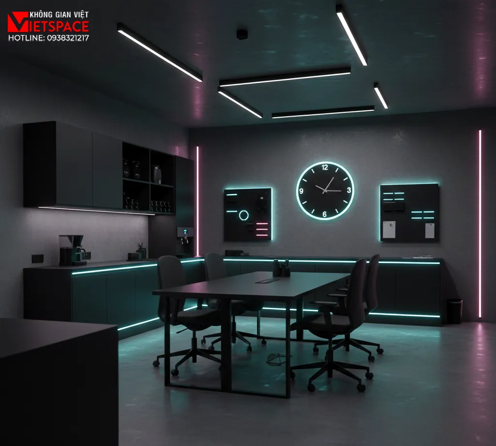 thiết kế cửa hàng thời trang neon noir studio _14