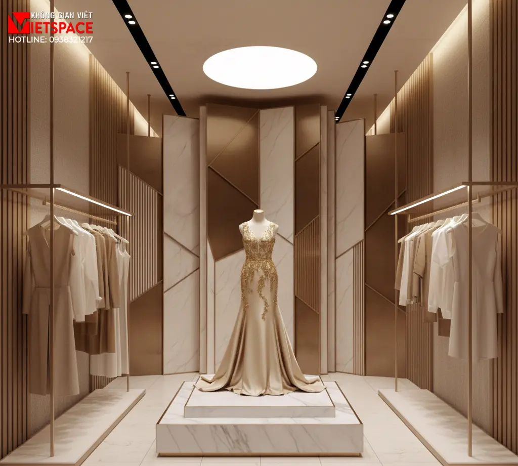 thiết kế cửa hàng thời trang noble aura boutique _8