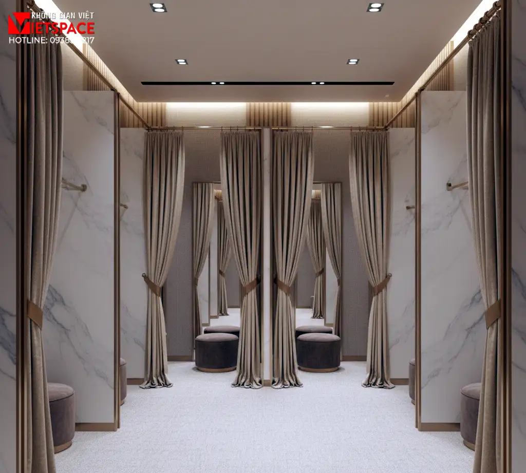 thiết kế cửa hàng thời trang noble aura boutique _9