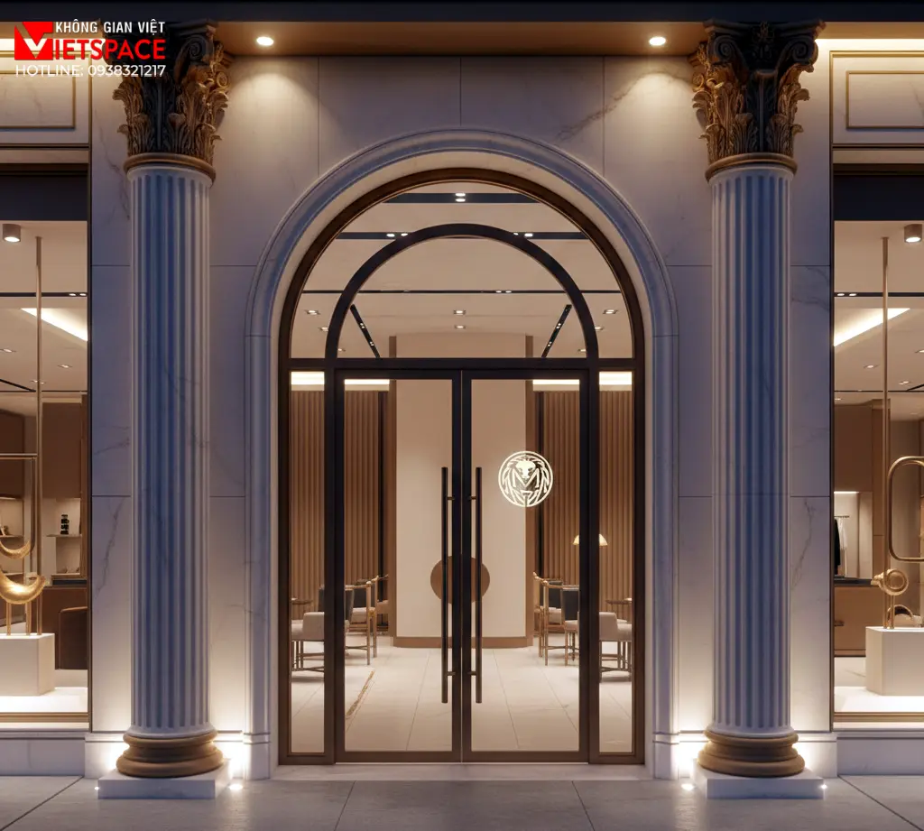 thiết kế cửa hàng thời trang noble aura boutique _13