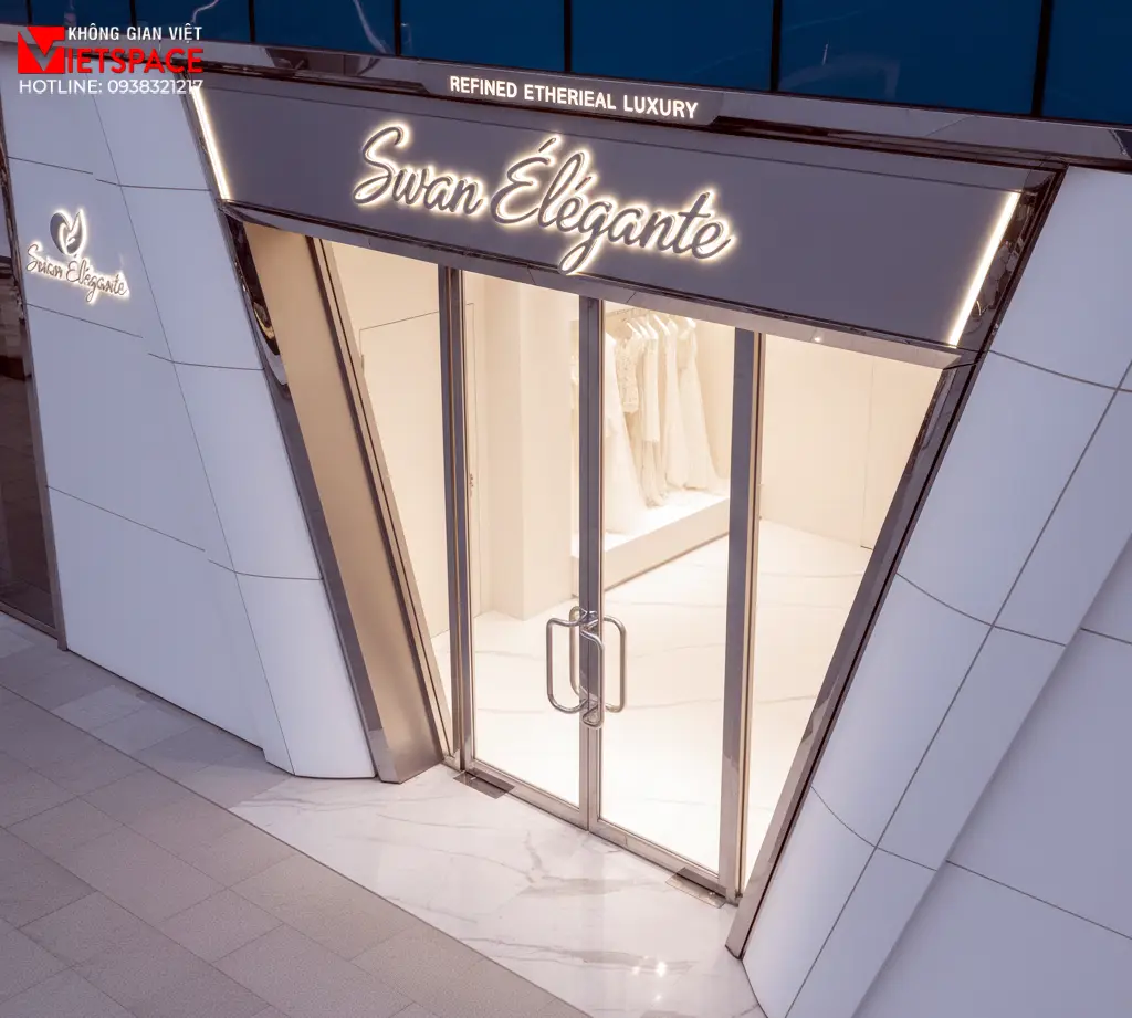 thiết kế cửa hàng thời trang swan élégante _13