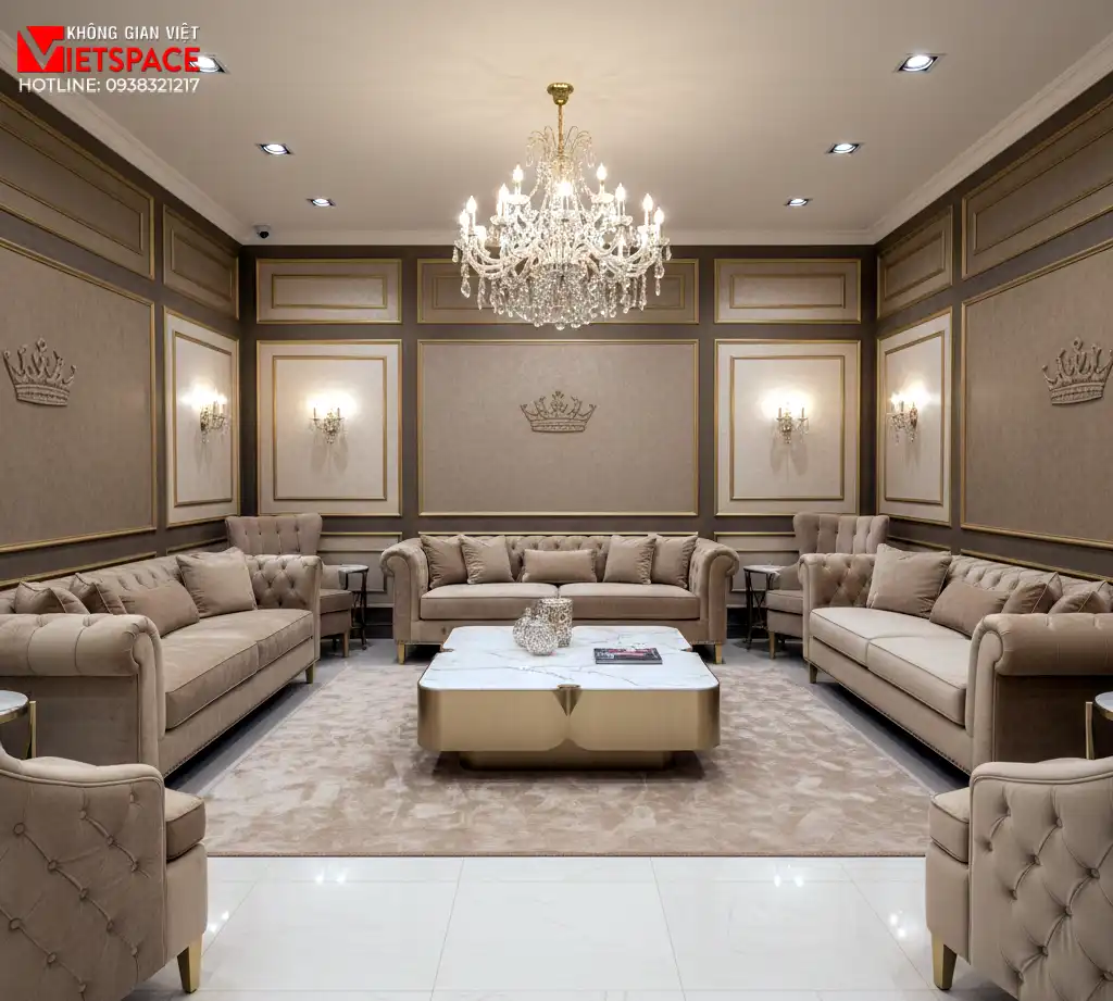 thiết kế cửa hàng thời trang golden throne couture _16