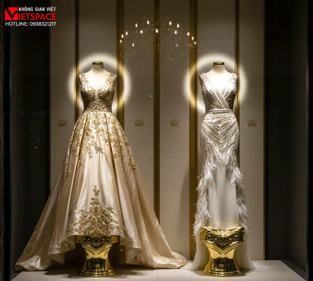 thiết kế cửa hàng thời trang golden throne couture _7