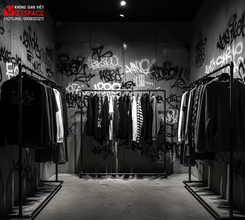 thiết kế cửa hàng thời trang lowlife _12