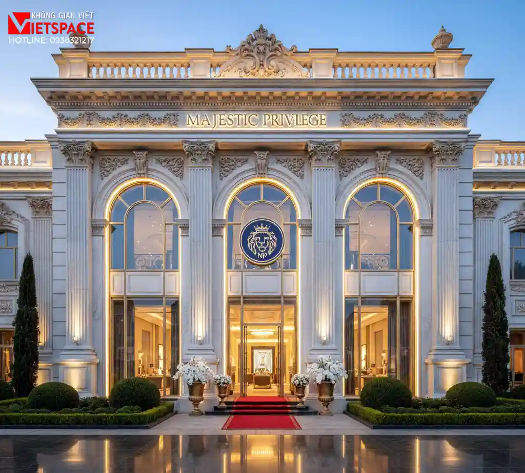thiết kế cửa hàng thời trang majestic privilege _1